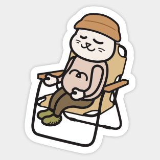 Cat on Chair #003 Sticker